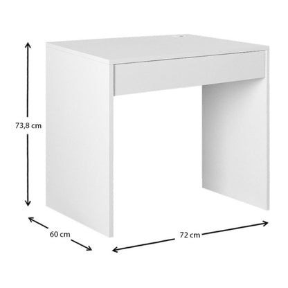 Γραφείο εργασίας Mida Megapap χρώμα sapphire oak 72x60x73,8εκ. - Hippiehome.gr