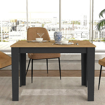 Τραπέζι Darlen Megapap χρώμα ανθρακί - sapphire oak 110x72x74εκ. - Hippiehome.gr