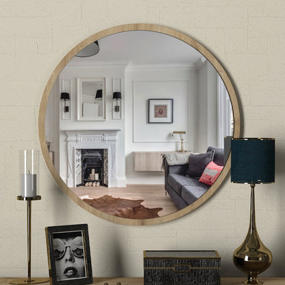 Καθρέπτης τοίχου Glob Μegapap χρώμα sapphire oak 59x2x59εκ. - Hippiehome.gr