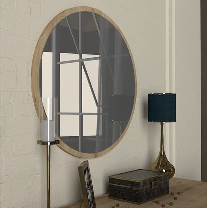 Καθρέπτης τοίχου Glob Μegapap χρώμα sapphire oak 59x2x59εκ. - Hippiehome.gr
