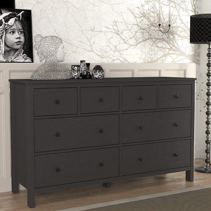 Συρταριέρα - Μπουφές Sabina Megapap χρώμα ανθρακί 160x50x96εκ. - Hippiehome.gr