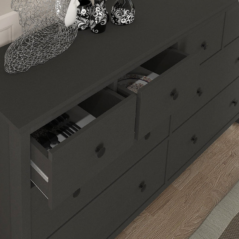 Συρταριέρα - Μπουφές Sabina Megapap χρώμα ανθρακί 160x50x96εκ. - Hippiehome.gr