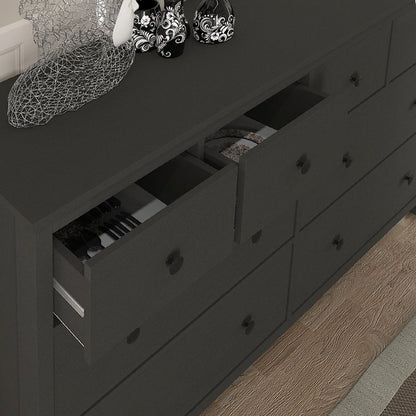 Συρταριέρα - Μπουφές Sabina Megapap χρώμα ανθρακί 160x50x96εκ. - Hippiehome.gr