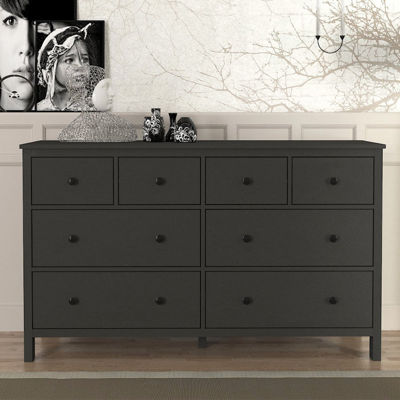 Συρταριέρα - Μπουφές Sabina Megapap χρώμα ανθρακί 160x50x96εκ. - Hippiehome.gr