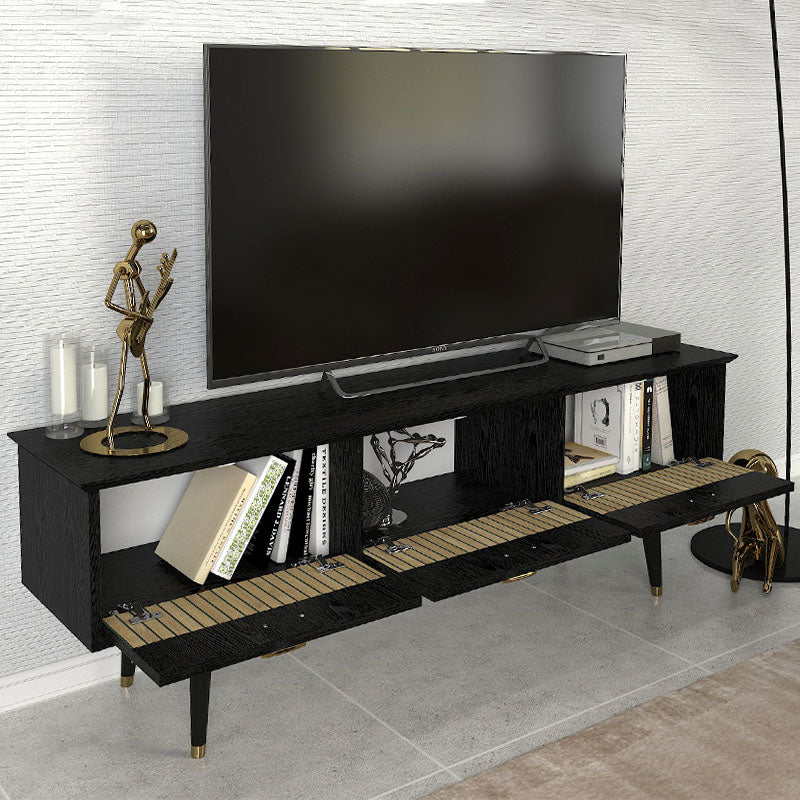 Έπιπλο τηλεόρασης Bolea Megapap χρώμα modern black 150x35x49,7 εκ. - Hippiehome.gr