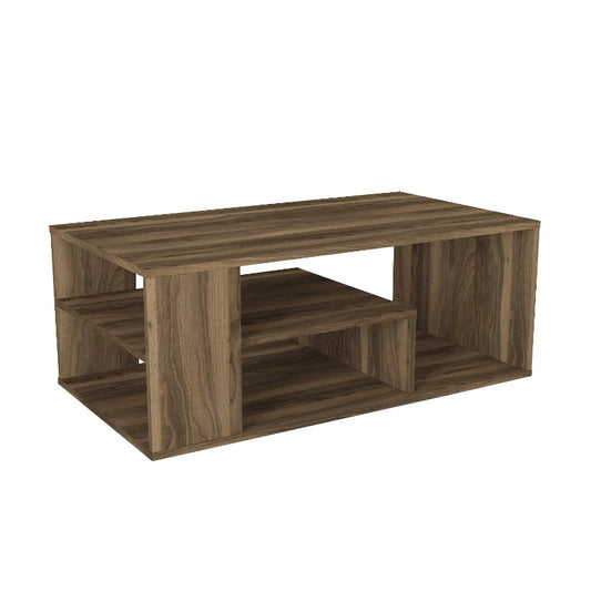 Τραπεζάκι σαλονιού Abdera Megapap χρώμα καρυδί 110x60x42εκ. - Hippiehome.gr