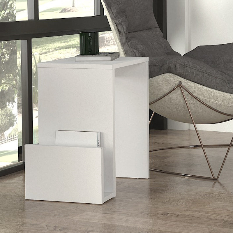 Τραπεζάκι βοηθητικό Regnar Megapap χρώμα λευκό 43,1x33,5x52εκ. - Hippiehome.gr