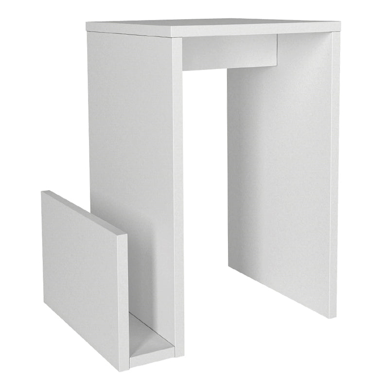 Τραπεζάκι βοηθητικό Regnar Megapap χρώμα λευκό 43,1x33,5x52εκ. - Hippiehome.gr