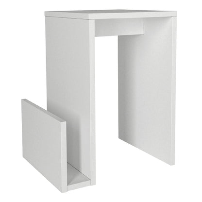 Τραπεζάκι βοηθητικό Regnar Megapap χρώμα λευκό 43,1x33,5x52εκ. - Hippiehome.gr