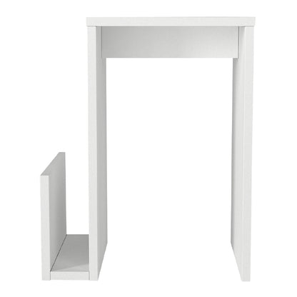 Τραπεζάκι βοηθητικό Regnar Megapap χρώμα λευκό 43,1x33,5x52εκ. - Hippiehome.gr