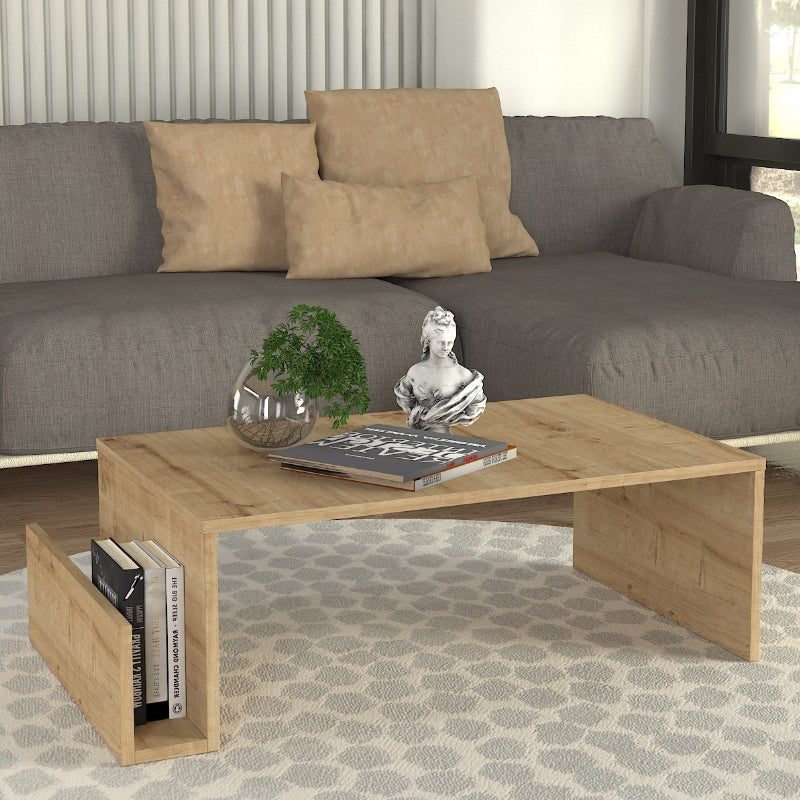 Τραπεζάκι σαλονιού Regnar Megapap χρώμα sapphire oak 100,6x55x31,8εκ. - Hippiehome.gr