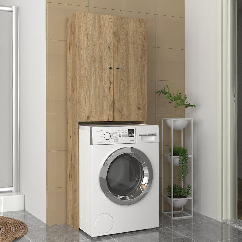 Έπιπλο πλυντηρίου Romme Megapap χρώμα sepet oak 65x27,1x180εκ. - Hippiehome.gr