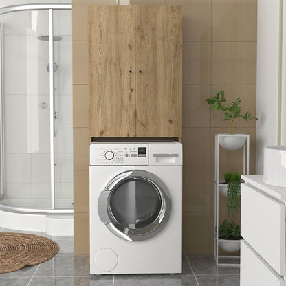 Έπιπλο πλυντηρίου Romme Megapap χρώμα sepet oak 65x27,1x180εκ. - Hippiehome.gr