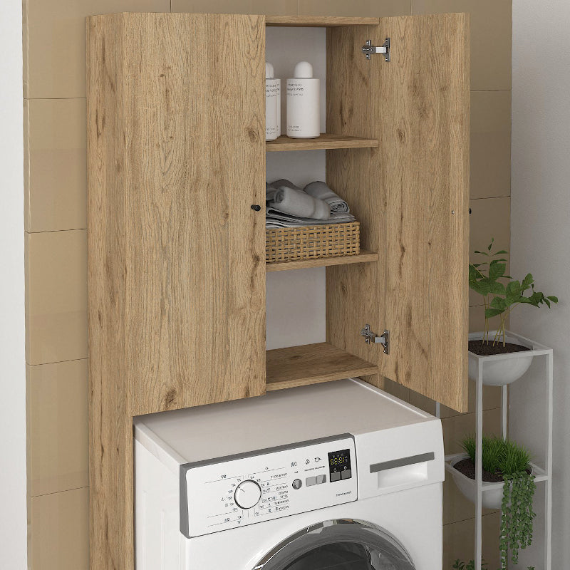 Έπιπλο πλυντηρίου Romme Megapap χρώμα sepet oak 65x27,1x180εκ. - Hippiehome.gr