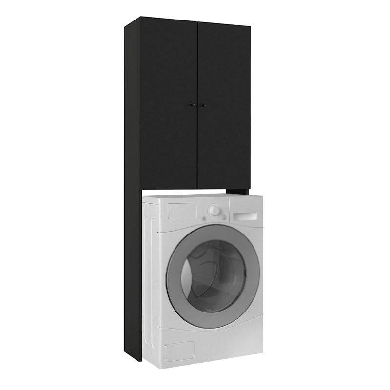 Έπιπλο πλυντηρίου Romme Megapap χρώμα μαύρο 65x27,1x180εκ. - Hippiehome.gr