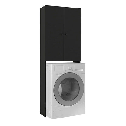 Έπιπλο πλυντηρίου Romme Megapap χρώμα μαύρο 65x27,1x180εκ. - Hippiehome.gr
