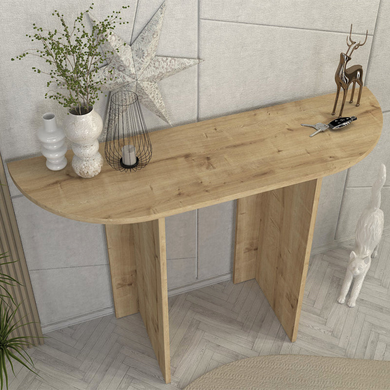 Κονσόλα Cortado Megapap χρώμα sapphire oak 120x35x75εκ. - Hippiehome.gr