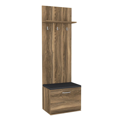 Έπιπλο εισόδου Track Megapap χρώμα καρυδί 60x38,2x190εκ. - Hippiehome.gr