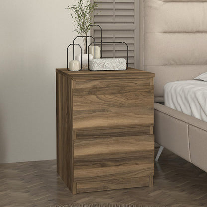 Κομοδίνο Breve Megapap χρώμα καρυδί 39,8x41,8x55εκ. - Hippiehome.gr