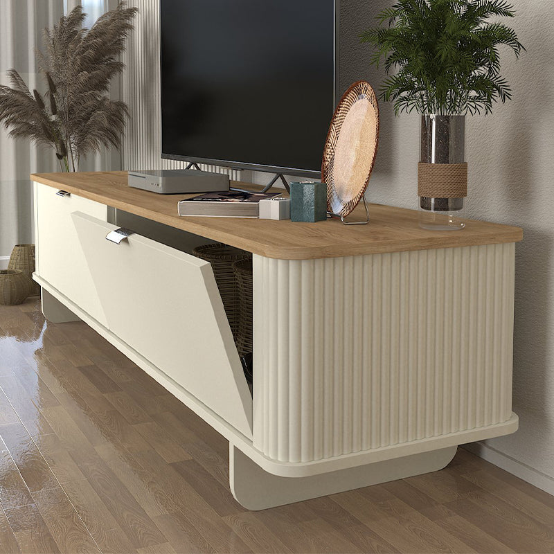 Έπιπλο τηλεόρασης Bohema Megapap χρώμα ivory - sepet oak 180x47x45,6εκ. - Hippiehome.gr