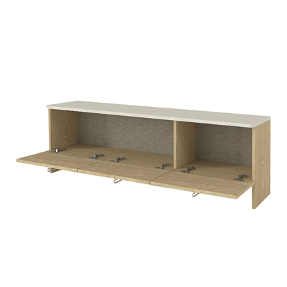 Έπιπλο τηλεόρασης Rebel Megapap χρώμα rota oak - sandstone 150x35x45εκ. - Hippiehome.gr