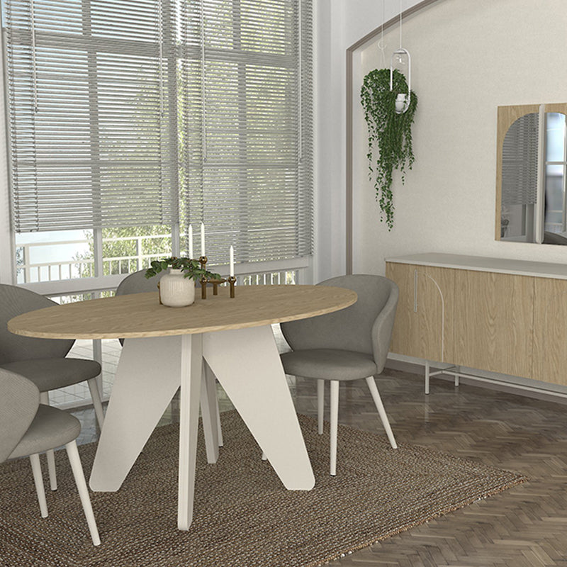 Τραπέζι Rebel Megapap χρώμα rota oak - sandstone 150x90x75εκ. - Hippiehome.gr