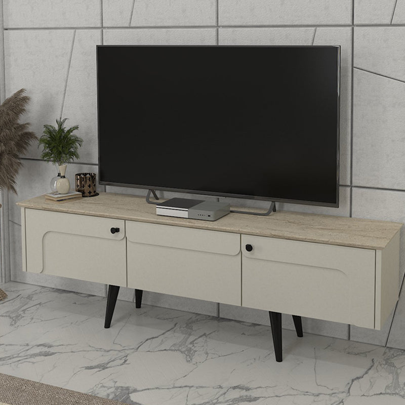 Έπιπλο τηλεόρασης Sevilla Megapap χρώμα sandstone - travertine 150x35x45,6εκ. - Hippiehome.gr