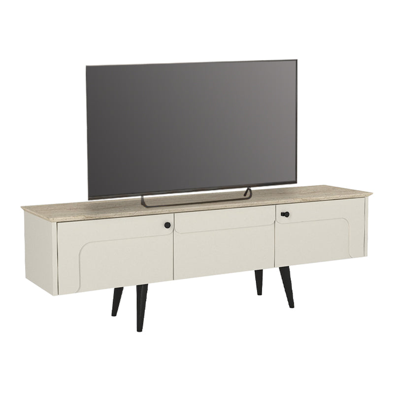 Έπιπλο τηλεόρασης Sevilla Megapap χρώμα sandstone - travertine 150x35x45,6εκ. - Hippiehome.gr