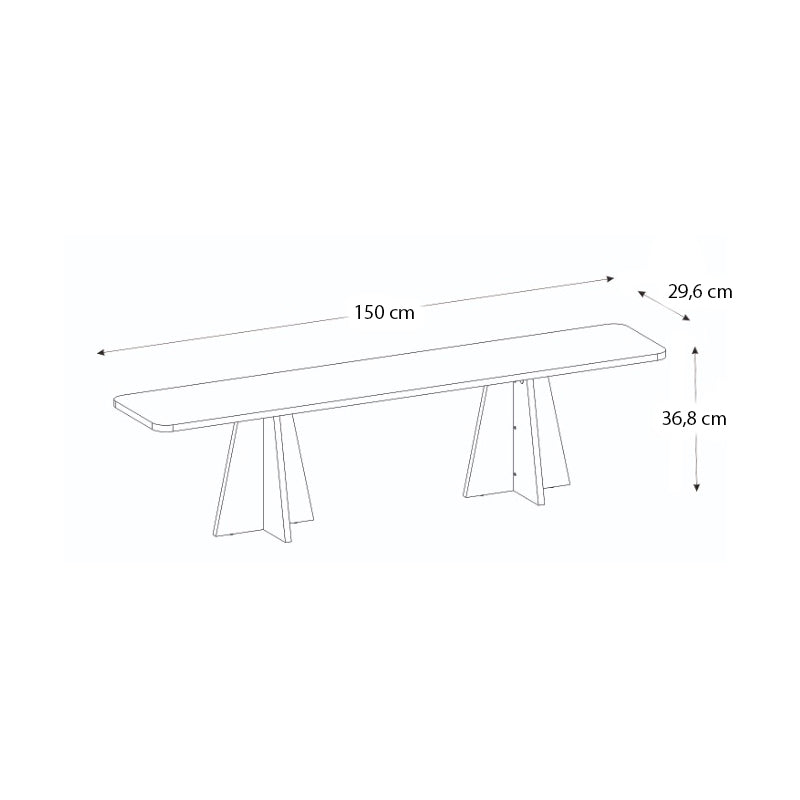 Έπιπλο τηλεόρασης Sugar Megapap χρώμα λευκό 150x29,6x36,8εκ. - Hippiehome.gr