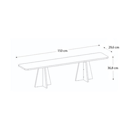 Έπιπλο τηλεόρασης Sugar Megapap χρώμα λευκό 150x29,6x36,8εκ. - Hippiehome.gr