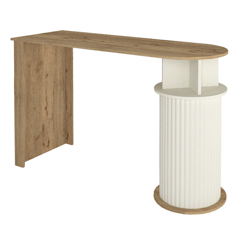 Τραπέζι μπαρ Bohema Megapap χρώμα sepet oak - ivory 150x51,6x101,8εκ. - Hippiehome.gr