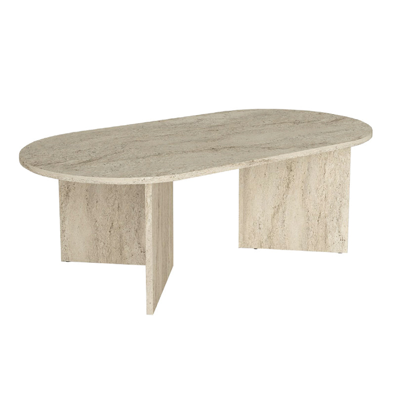 Τραπεζάκι σαλονιού Cortado Megapap χρώμα travertine 120x60x39,6εκ. - Hippiehome.gr