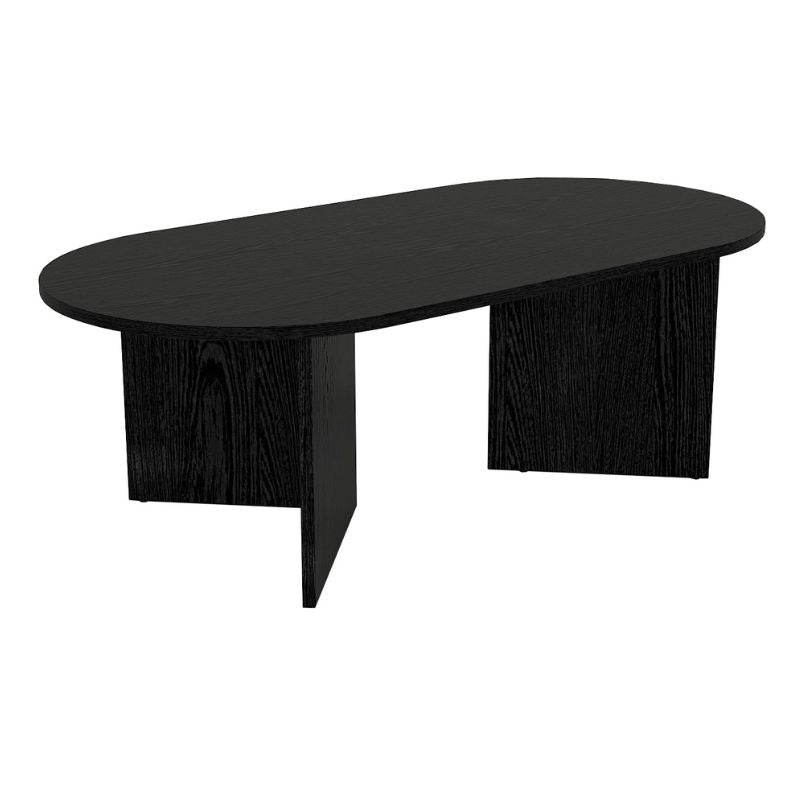 Τραπεζάκι σαλονιού Cortado Megapap χρώμα sencron black 120x60x39,6εκ. - Hippiehome.gr