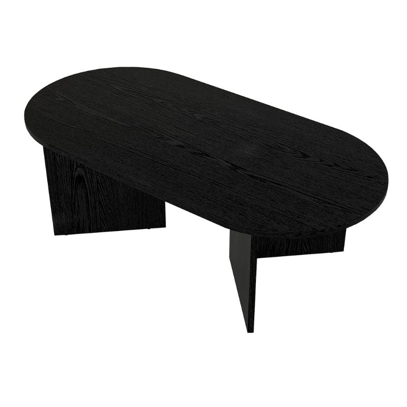 Τραπεζάκι σαλονιού Cortado Megapap χρώμα sencron black 120x60x39,6εκ. - Hippiehome.gr