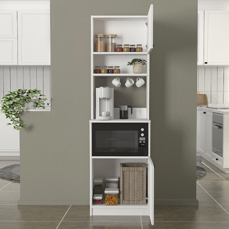 Έπιπλο κουζίνας Tuco 1 Megapap χρώμα λευκό 53,8x40x180εκ. - Hippiehome.gr