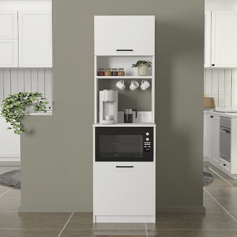 Έπιπλο κουζίνας Tuco 1 Megapap χρώμα λευκό 53,8x40x180εκ. - Hippiehome.gr