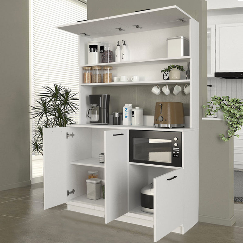 Έπιπλο κουζίνας Tuco 3 Megapap χρώμα λευκό 123,8x40x180εκ. - Hippiehome.gr