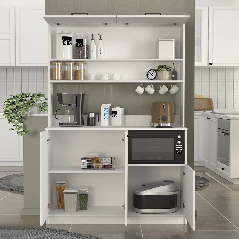 Έπιπλο κουζίνας Tuco 3 Megapap χρώμα λευκό 123,8x40x180εκ. - Hippiehome.gr
