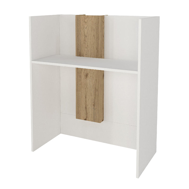 Γραφείο υποδοχής - reception Bonveno Megapap χρώμα λευκό - sepet oak 90x43,2x110εκ. - Hippiehome.gr