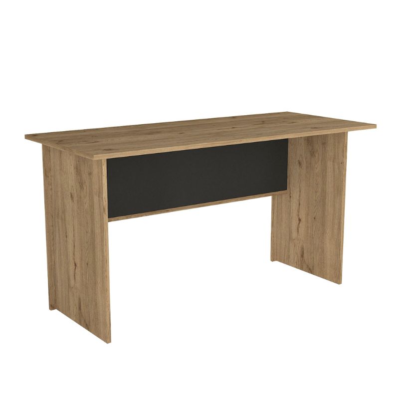 Γραφείο εργασίας Nika Megapap χρώμα sepet oak - ανθρακί 140x60x75εκ. - Hippiehome.gr