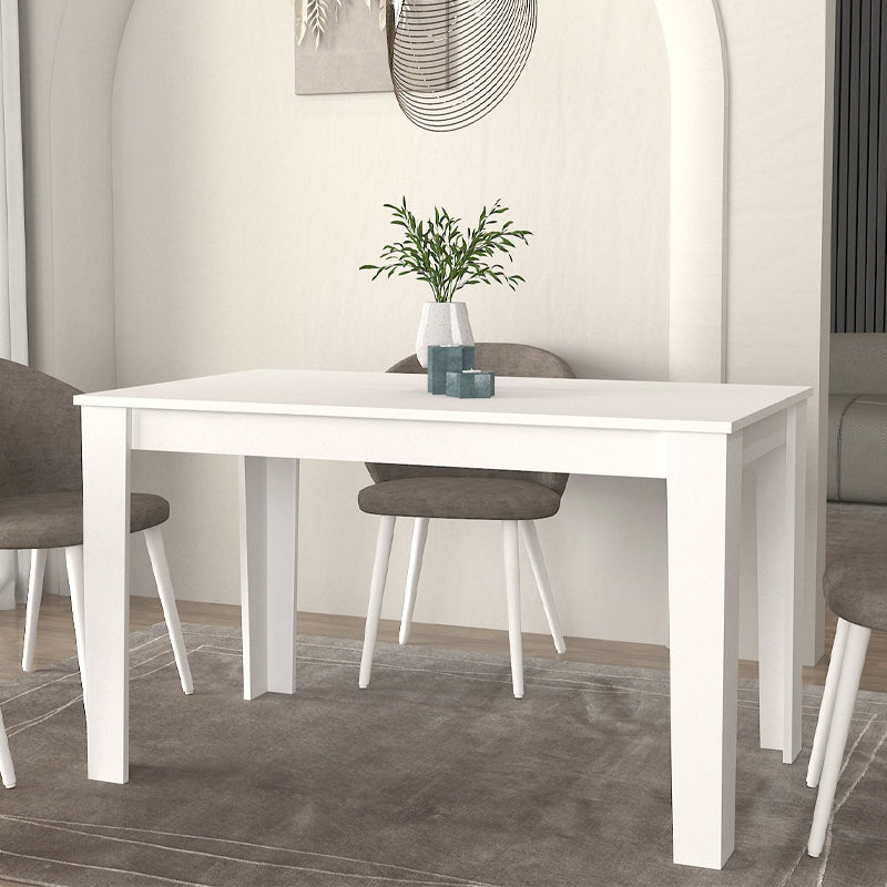 Τραπέζι Darlen Megapap χρώμα λευκό 125x72x74εκ. - Hippiehome.gr