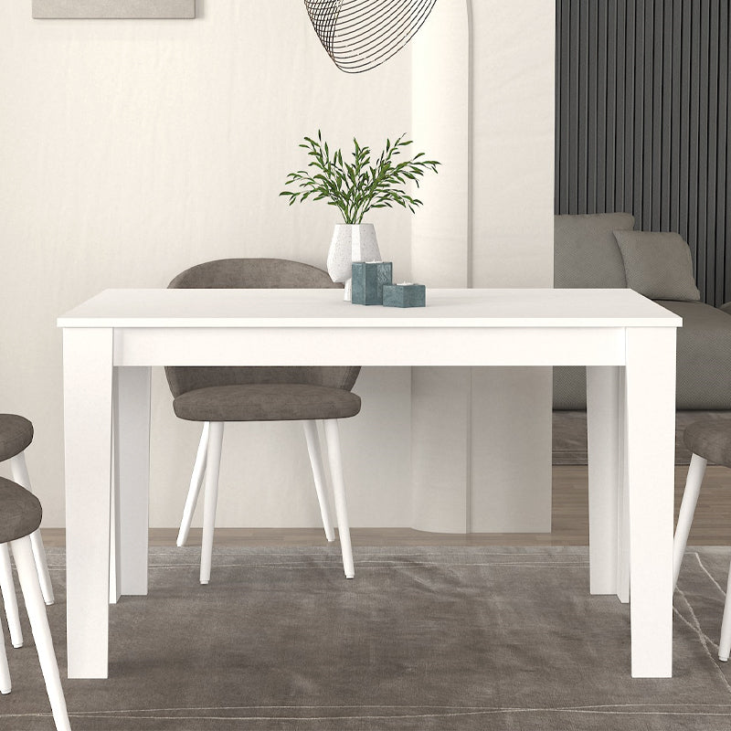 Τραπέζι Darlen Megapap χρώμα λευκό 125x72x74εκ. - Hippiehome.gr