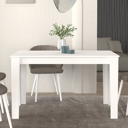 Τραπέζι Darlen Megapap χρώμα λευκό 125x72x74εκ. - Hippiehome.gr