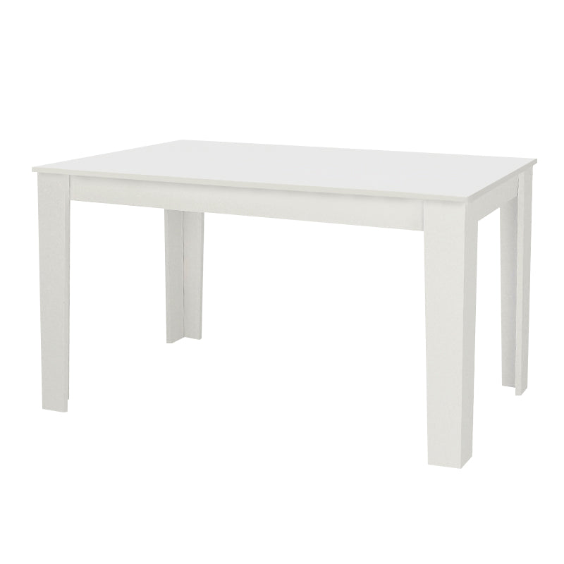 Τραπέζι Darlen Megapap χρώμα λευκό 125x72x74εκ. - Hippiehome.gr