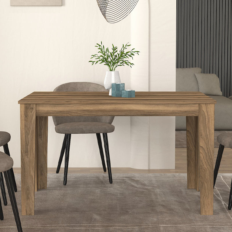 Τραπέζι Darlen Megapap χρώμα καρυδί 125x72x74εκ. - Hippiehome.gr