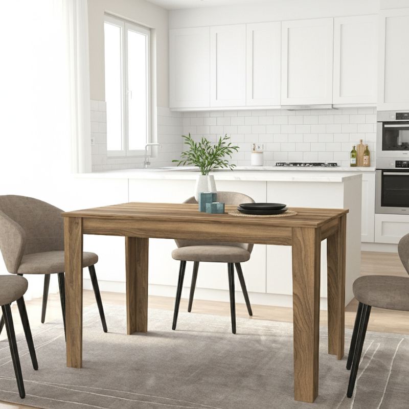 Τραπέζι Darlen Megapap χρώμα καρυδί 125x72x74εκ. - Hippiehome.gr