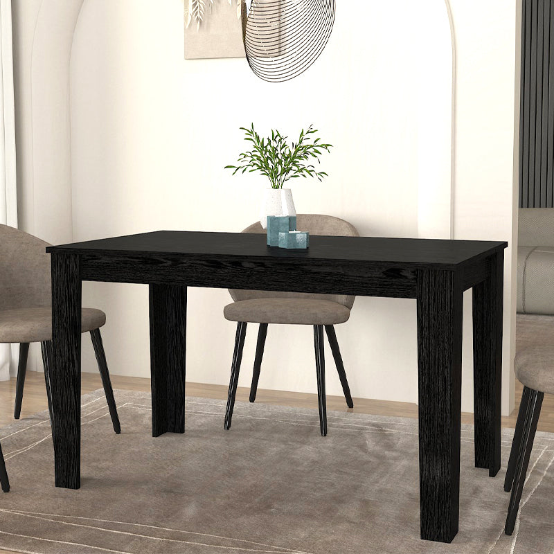 Τραπέζι Darlen Megapap χρώμα sencron black 125x72x74εκ. - Hippiehome.gr