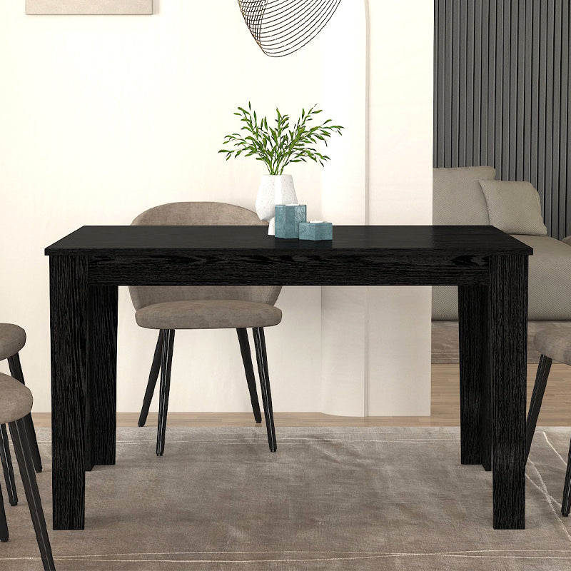 Τραπέζι Darlen Megapap χρώμα sencron black 125x72x74εκ. - Hippiehome.gr