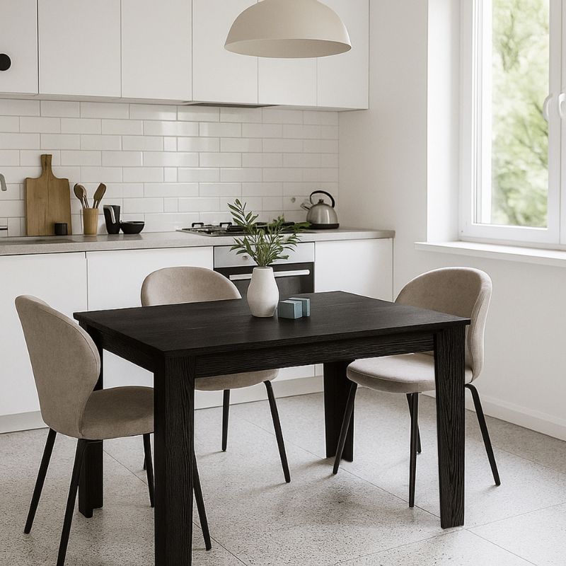 Τραπέζι Darlen Megapap χρώμα sencron black 125x72x74εκ. - Hippiehome.gr