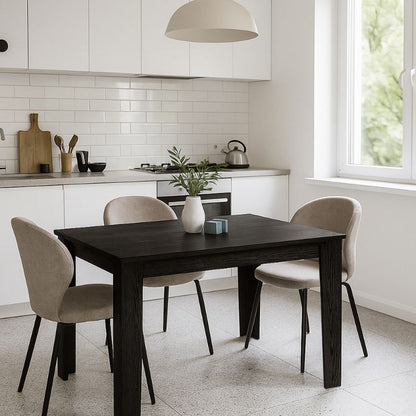 Τραπέζι Darlen Megapap χρώμα sencron black 125x72x74εκ. - Hippiehome.gr